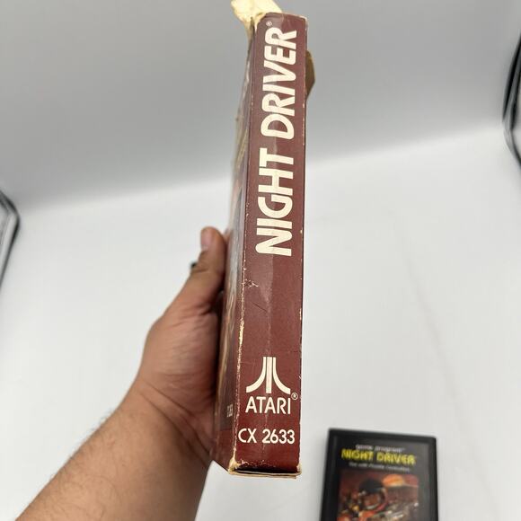Atari 2600 Night Driver w/ Box, Manual, Game (Tested, Works) - Picture 10 of 11